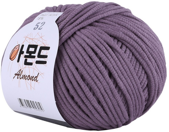 마마니트 아몬드실 10+1 / 아몬드뜨개실 / 아몬드털실, 52 인디고퍼플