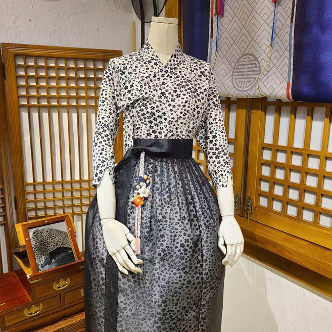 여자생활한복 철릭원피스 퓨전한복 저고리 치마