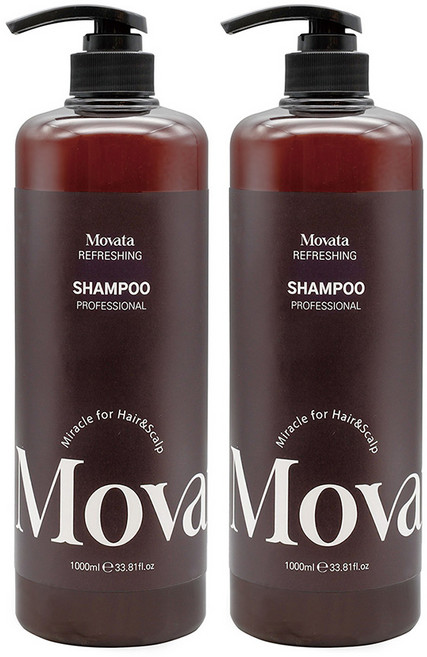 모바타 미용실 전용 대용량 약산성 손상모 샴푸 추천 1위 두피스케일링 비듬 청소년 사춘기, 2개, 1L