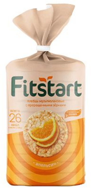 [Fitstart] Crispbreads Orange 100g [핏스타트] 크리스프브레드 오렌지, 5개