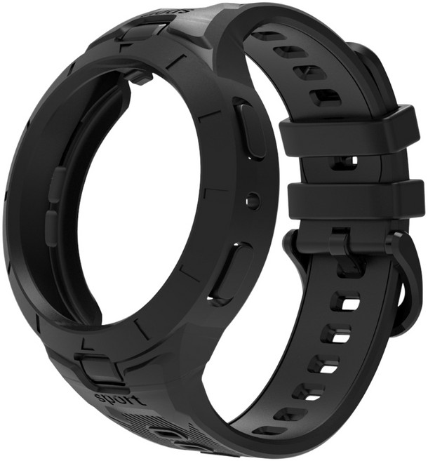 더조은셀러 갤럭시워치 호환 럼블 올인원 스트랩, 블랙