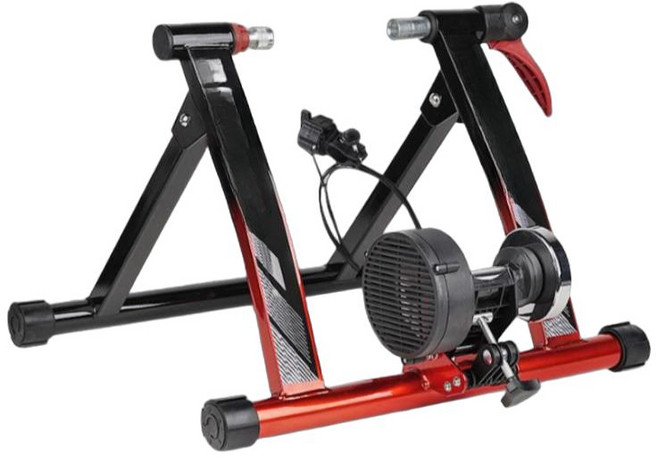 받침대 자전거 고정식 롤러 훈련 롤라 홈트 실내 라이딩 유산소 운동 스탠드, 일반형 + 매트 (블랙)