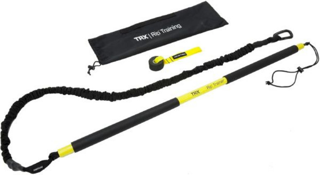 TRX 트레이닝 RIP 트레이너 기본 키트 웨이트 바 및 저항 밴드 세트 코어 근력 운동을 위한 홈 20파운드.