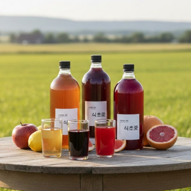 천연발효 자연발효 숙성 식초 수제 아로니아식초