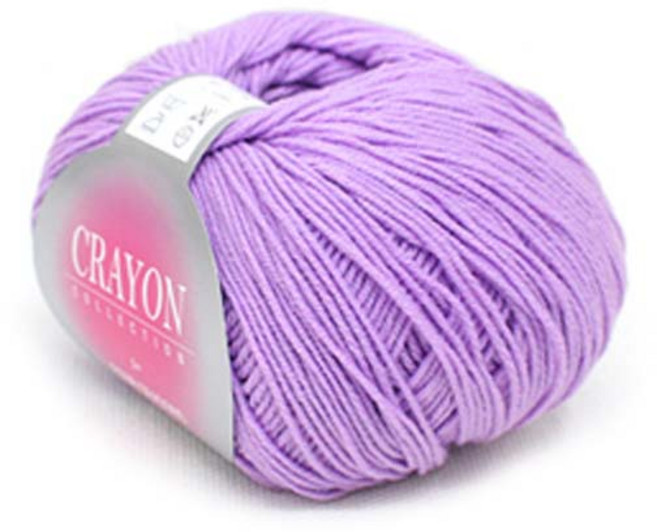 [앵콜스] 크레용실 낱개(10+1) 인형실 소품실 면사 뜨개실 털실, 40 라일락, 1개