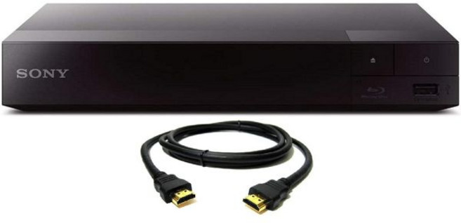 소니 BDPS1700 유선 스트리밍 블루레이 디스크 플레이어 6피트 고속 HDMI 케이블 포함 재생품, 단일모델명/품번