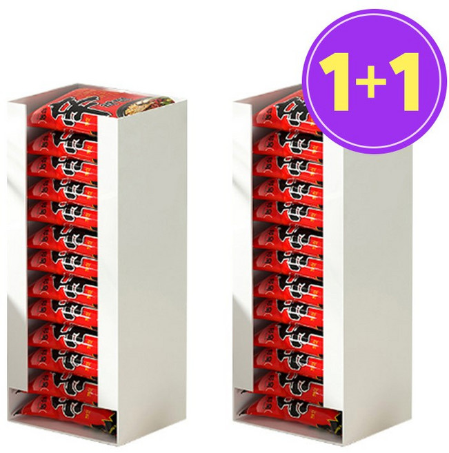 픽커스 식료품 정리함 라면 즉석밥 참치캔 다용도, 1개, 라면정리함 - 대형+대형