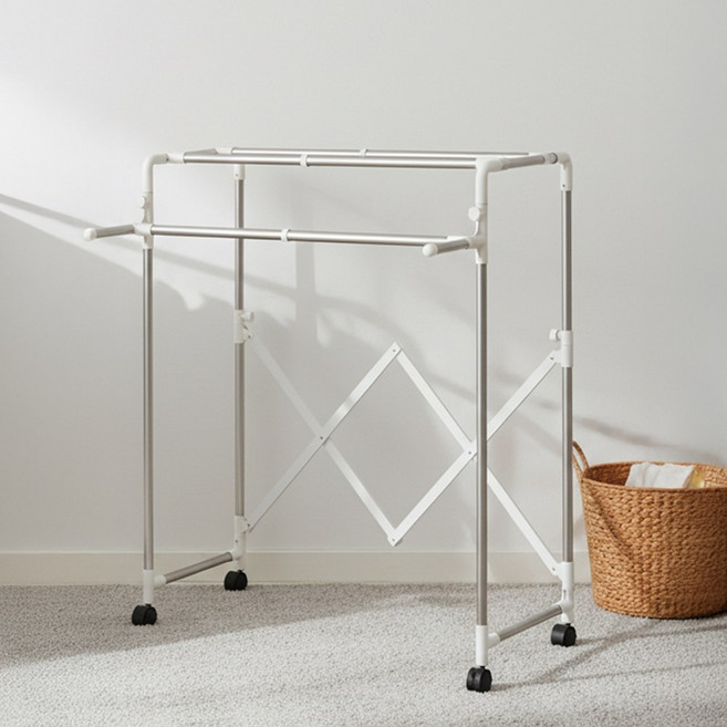 블렌드 2단 빨래행거, 화이트