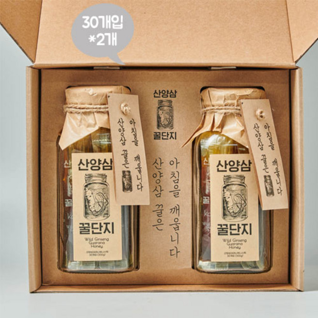 카미 산양삼 꿀단지 10g 산양삼꿀 건강식 선물세트, 1