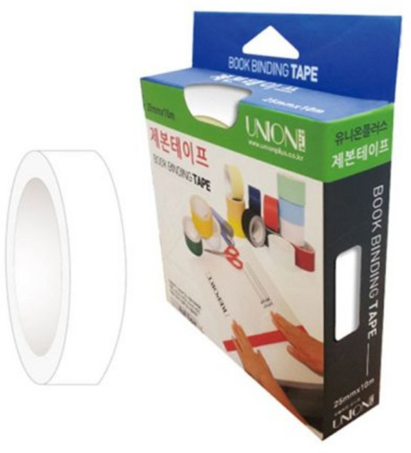제본테이프 25mmX10m 흰색 8개입 6131112