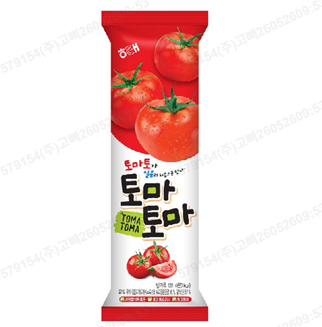 쿨마켓 해태 토마토마 쭈쭈바, 20개, 120ml