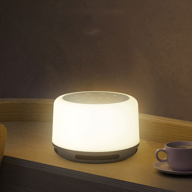 꿀잠 LED 백색소음기 수면유도기 아기 신생아 강아지 독서실 수면교육 불면증 완화, 1개