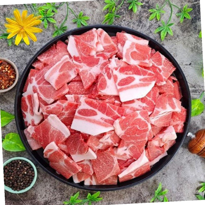 VGD 국내산 앞다리 전지 3mm 1kg 제육 볶음 대패, 1개