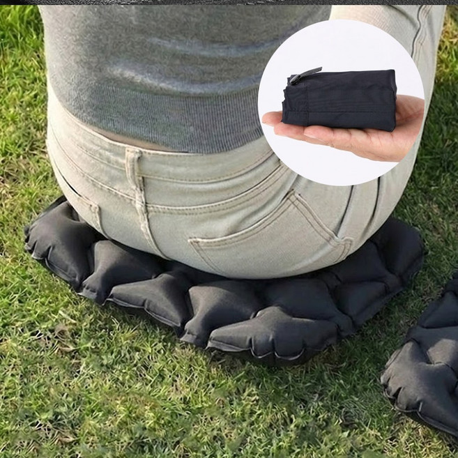 코지네아 휴대용 에어방석 무하중방석 펌프형, 블랙