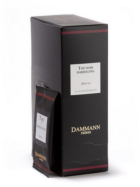 Dammann Freres Satchets Darjeeling 티백 프리미엄 프렌치 고메 홍차 개별 포장 24개 (싱글 팩), 24