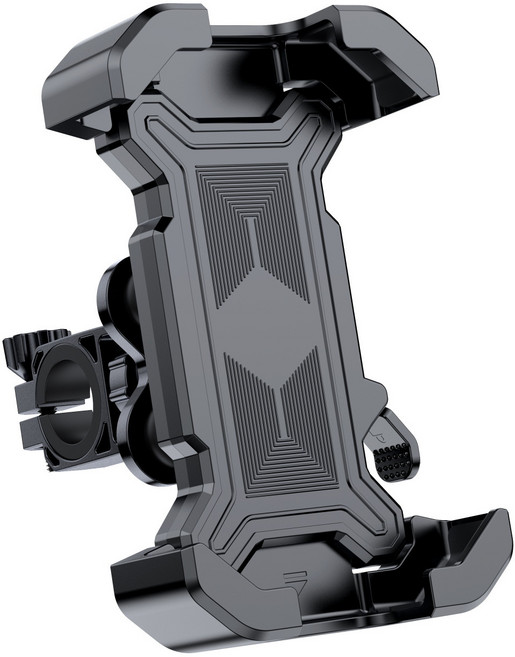 RUNDX 폴드 방수 각도조절 자전거 핸드폰 거치대 악세사리, 1개, 매트 블랙