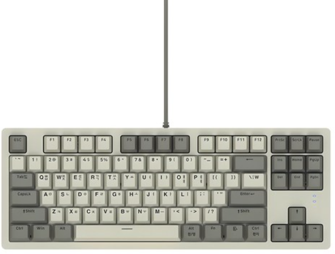 앱코 레드로 교체축 게이밍 텐키리스 기계식 키보드, MIXED COLOR, K417, 적축