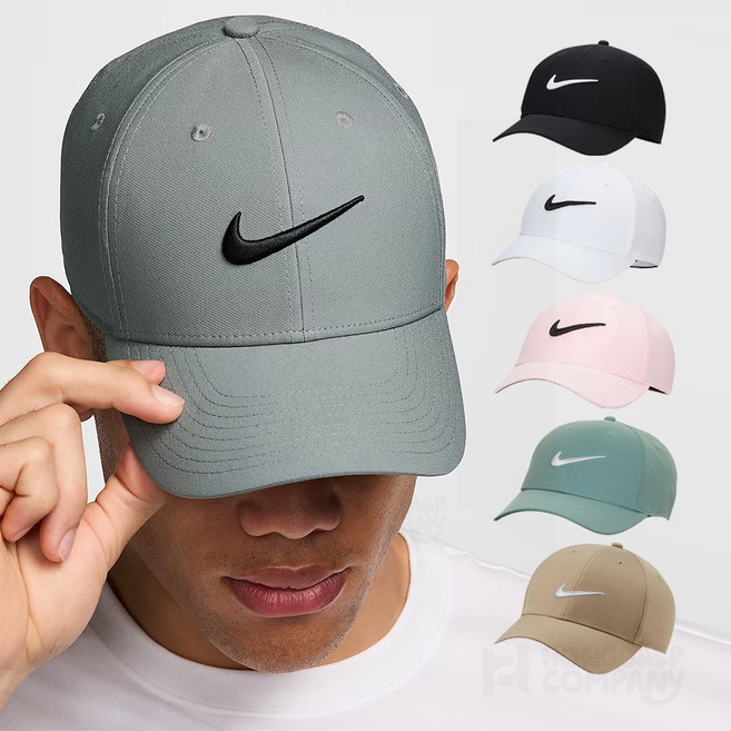 나이키 남자 골프모자 드라이핏 스우시 캡 여름 스포츠모자, L/XL (60호), 카키 + 화이트 (247)
