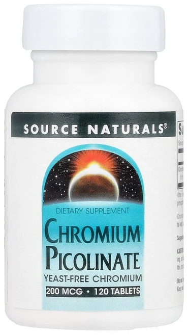 소스내츄럴스 Source Naturals Chromium Picolinate 200 mcg 120 Tablets, 1개 - 쿠팡