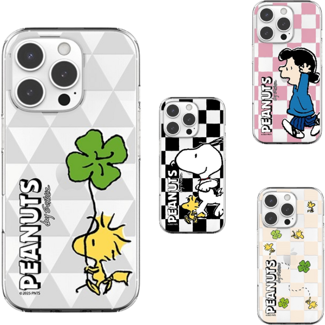 갤럭시S10 5G(G977) 스누피 우드스탁 찰리 샐리 카메라 보호 투명 젤리 케이스