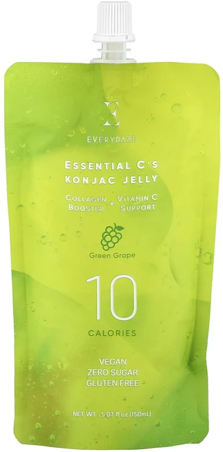 Everydaze 에센셜 C 곤약 젤리 청포도 맛 150ml(5.07fl oz), Everydaze에센셜C곤약젤리청포도맛150ml507f, 1개, 150ml - 쿠팡
