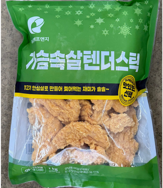 마니커식품 가슴속살 텐더스틱 1kg, 10개
