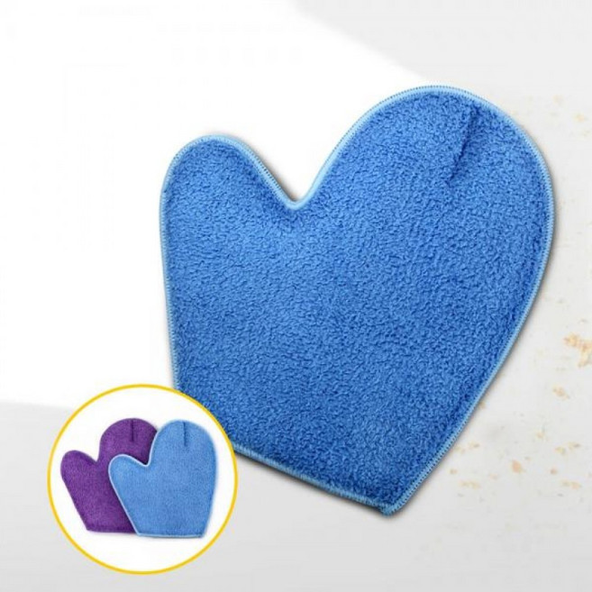 청소용품 장갑형 손걸레 극세사 1p 물기 먼지제거, 보라색, 1개