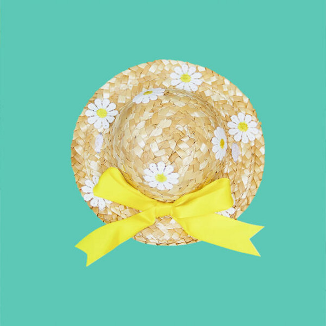 아트박스/도그웨그 데이지 밀짚 강아지 모자 고양이 여름, 1개