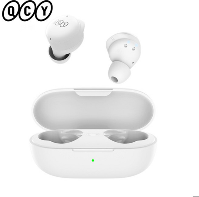 큐씨와이 T17 블루투스 5.3 무선 이어폰 인이어 게이밍 헤드폰 듀얼 모드 HIFI 사운드 이어버드 스포츠 헤드셋 ENC 클리어 통화, qcy t17-화이트, [24] QCY T17 White, QCY T17 WHITE