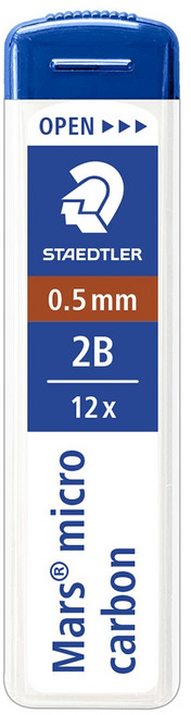 [스테들러]NEW 마스 샤프심 250 05-2B 낱개, 단품
