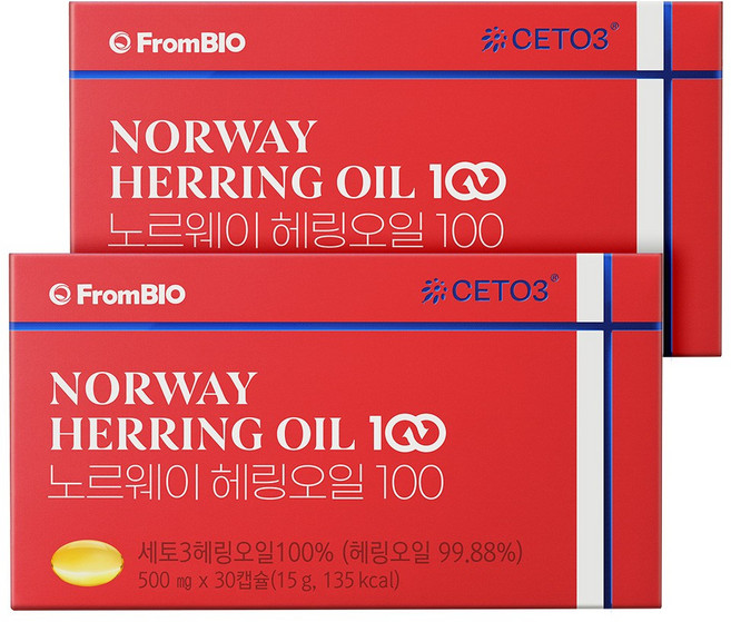 프롬바이오 노르웨이 헤링오일 100 30정, 2박스