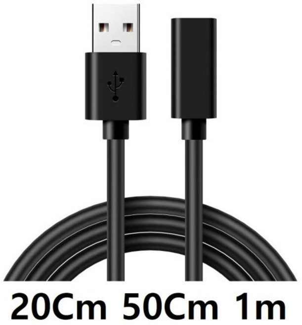 USB to C타입(암) OTG 20Cm 50Cm 1m C타입형 키보드 마우스 메모리 카드리더기 허브 등 PC 인식 USB2.0, USB to C타입(암) OTG 1m, 1개