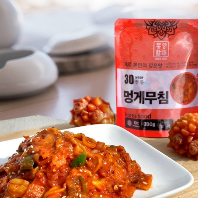 입맛돋우는 통영 멍게 무침 330g 비빔밥용 멍게 요리