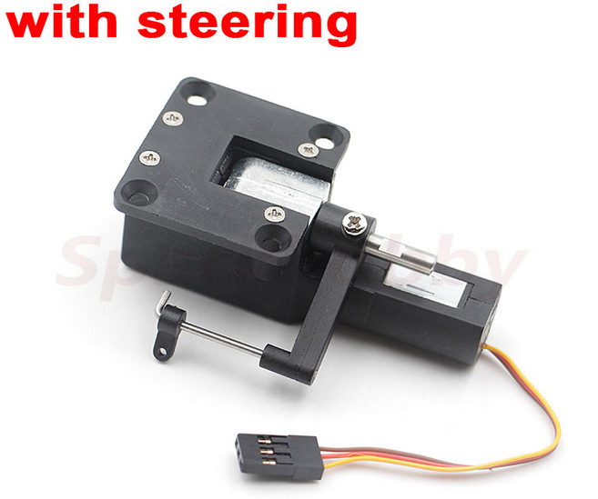 Sparkhobby 3.5KG 40g RC 고정익 비행기 DIY 부품 용 플러그가있는 스티어링이있는 서보리스 전기 개폐식, 1PC with steering, 1개
