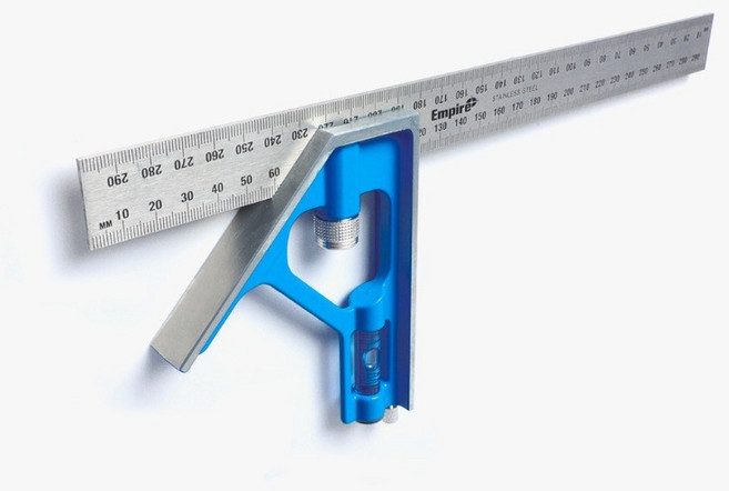 엠파이어 콤비네이션스퀘어 300mm 직각자 e250M, 1개