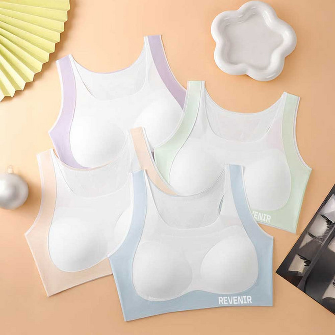 르브니 주니어 심리스 브라 허리 자세교정 4종 세트 CW바른4종