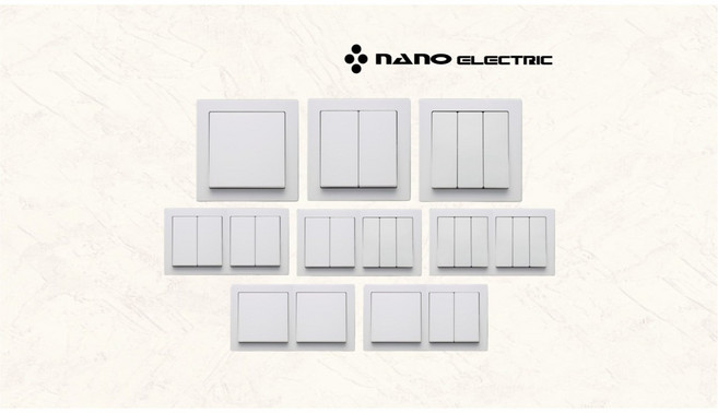 나노전기 스위치부 콘센트 1구 화이트, 1개
