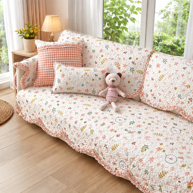 데이브룸 순면 소파패드 논슬립 쇼파매트 덮개