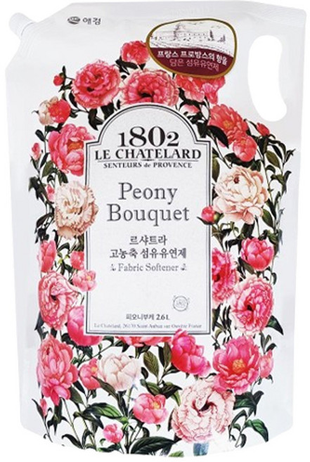 르샤트라 향기지속 섬유유연제 피오니부케 리필, 1개, 2.6L