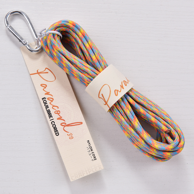 3mm 배색 파라코드 카라비너 5m 멀티 컬러 파라코드 팔찌 마스크 스트랩 리드줄 마크라메 재료, 1개, 17.판타지