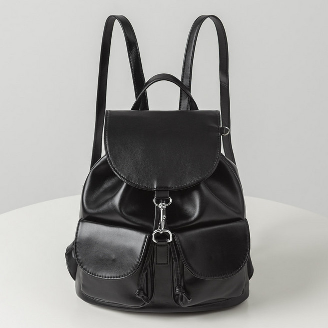 엔도르시 여성용 심플 라운드 데일리 복조리 백팩 EBA604