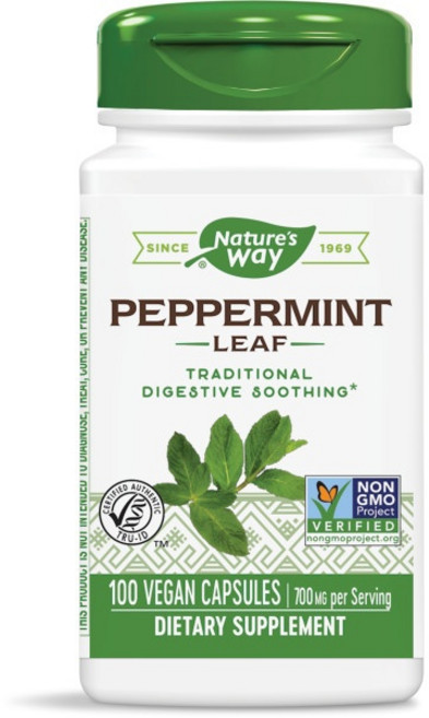 Nature's Way 然萃維 薄荷葉素食膠囊, 100顆, 1罐