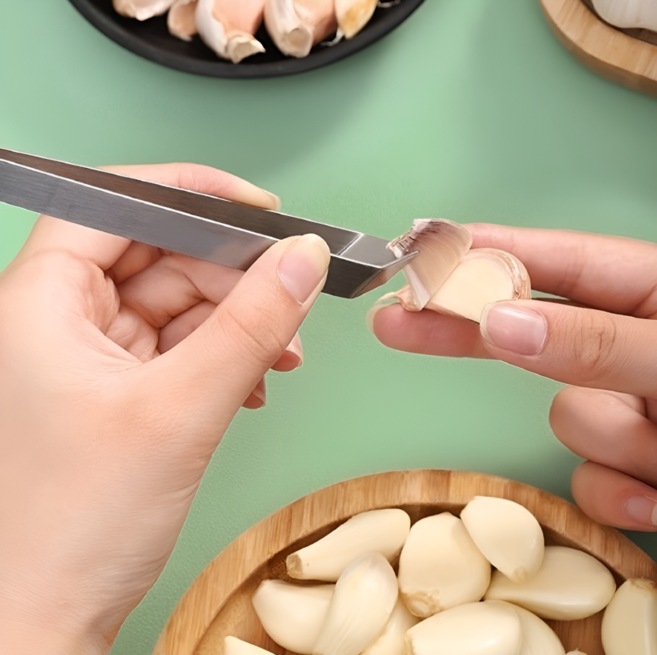 쿠코아 다용도 스테인리스 생선뼈 제거 집게 주방용 털 제거 마늘 껍질 벗기기 핀셋형 집게, 1개, 실버