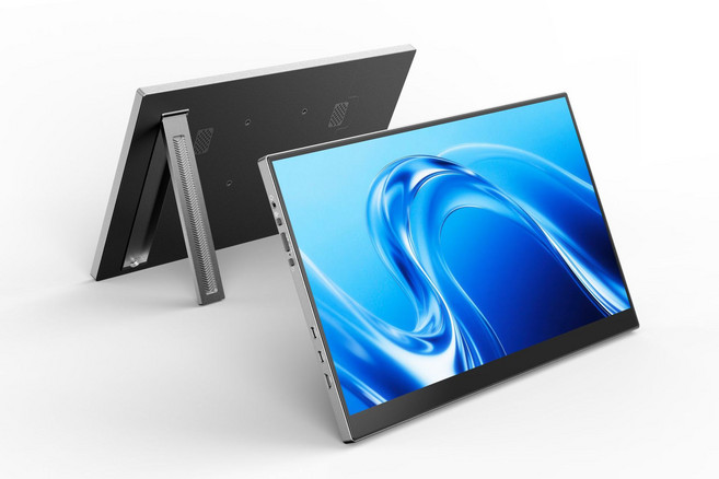 15.6吋 IPS 1080P 便攜式顯示器 支援Type-C 一線直連 觸控螢幕, 黑色, 0