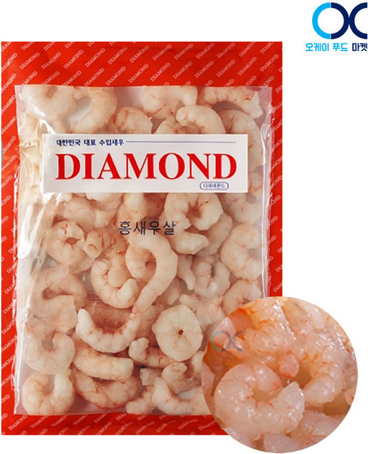 다이아몬드 홍새우살 새우살 100/200 200g x10개 깐새우 칵테일새우 흰다리새우, 200g X 10, 10개