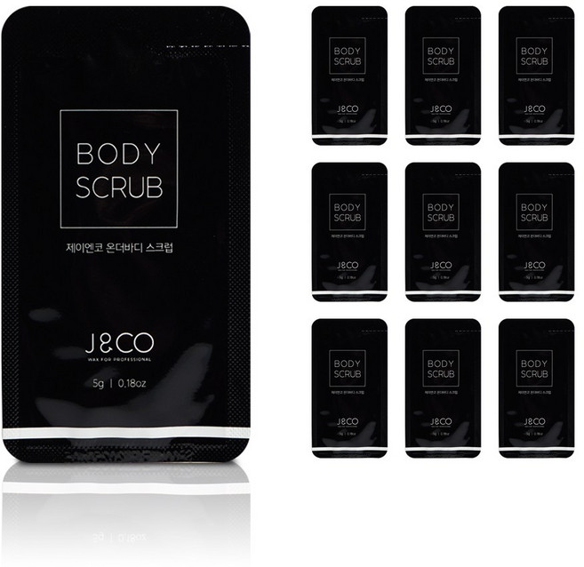 제이앤코 온더바디 스크럽 & 크림 5g 왁싱 에프터케어 관리 시술 후 관리제품, 20개
