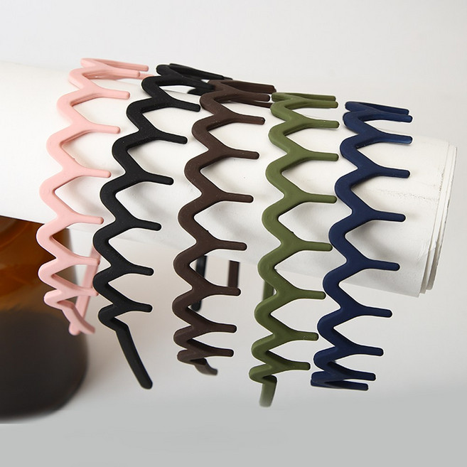 헤어밴드 플라스틱 패션 지그재그 머리띠