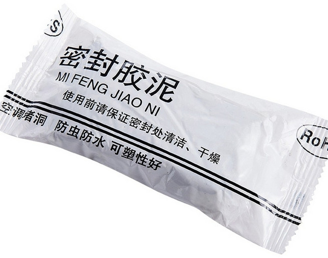 孔洞密封膠泥 密封泥 黏土 空調膠泥 堵洞膠泥 修補泥 墻面修補泥 水管密封 防水補牆 補洞, 1個, 牆面補洞泥