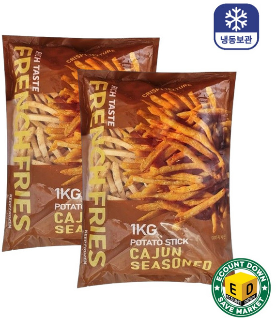 케이준 감자튀김, 4개, 1kg