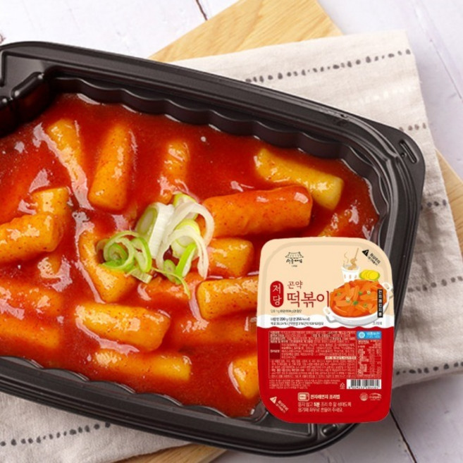 서울마님 저당 곤약떡볶이 다이어트 야식 저칼로리 간편식 전자레인지 즉석떡볶이 상생마켓 추천, 10개, 220g